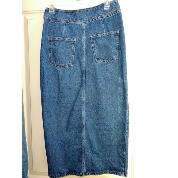 Asos DENIM BUTTON UP SKIRT - SIZE UK 10 = US 6 - Picture 2 of 3